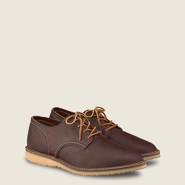 Red Wing Oxford Brown - Mens Weekender – Rough & Tough Leather - 2749-XNEHT